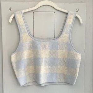 Reformation Fonte Plaid Tank